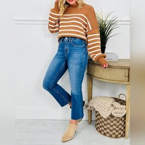 Falling Fast Kick Flare Tummy Control Jeans Size 5